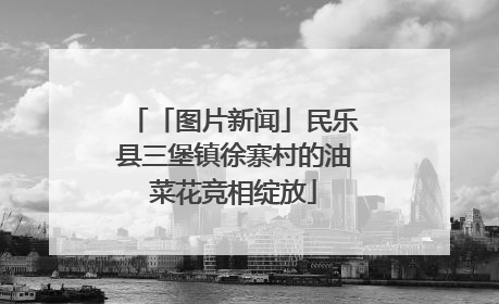 「图片新闻」民乐县三堡镇徐寨村的油菜花竞相绽放