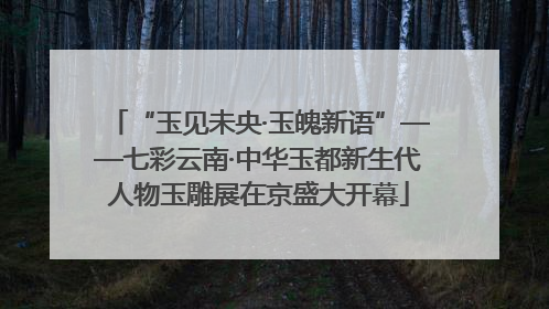 “玉见未央·玉魄新语”——七彩云南·中华玉都新生代人物玉雕展在京盛大开幕