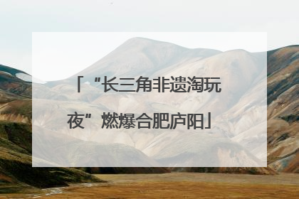 “长三角非遗淘玩夜”燃爆合肥庐阳