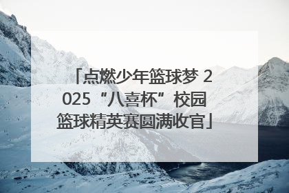 点燃少年篮球梦 2025“八喜杯”校园篮球精英赛圆满收官
