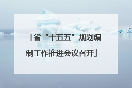 省“十五五”规划编制工作推进会议召开
