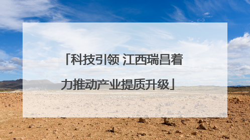 科技引领 江西瑞昌着力推动产业提质升级