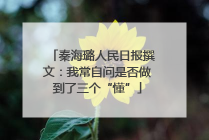 秦海璐人民日报撰文：我常自问是否做到了三个“懂”