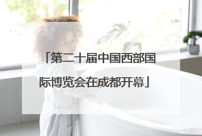 第二十届中国西部国际博览会在成都开幕
