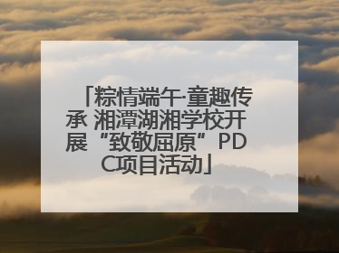 粽情端午·童趣传承 湘潭湖湘学校开展“致敬屈原”PDC项目活动