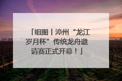 组图丨漳州“龙江岁月杯”传统龙舟邀请赛正式开幕！