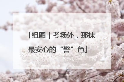 组图｜考场外，那抹最安心的“警”色