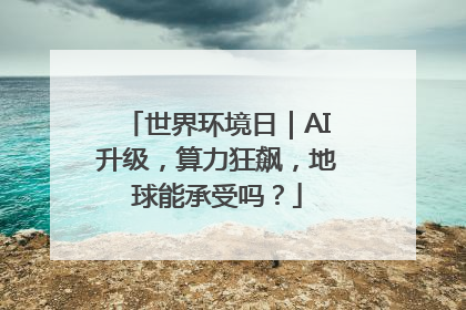 世界环境日｜AI升级，算力狂飙，地球能承受吗？