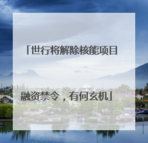 世行将解除核能项目融资禁令，有何玄机
