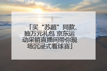 买“苏超”同款、抽万元礼包 京东运动采销直播间带你现场沉浸式看球赛
