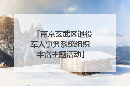 南京玄武区退役军人事务系统组织丰富主题活动