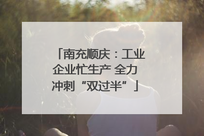 南充顺庆：工业企业忙生产 全力冲刺“双过半”