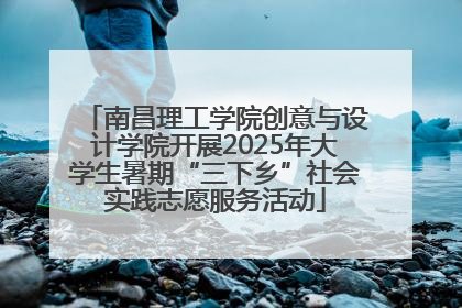 南昌理工学院创意与设计学院开展2025年大学生暑期“三下乡”社会实践志愿服务活动