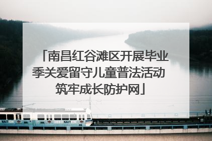 南昌红谷滩区开展毕业季关爱留守儿童普法活动 筑牢成长防护网