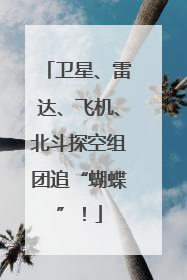 卫星、雷达、飞机、北斗探空组团追“蝴蝶”！
