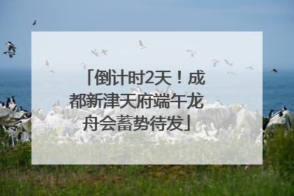 倒计时2天！成都新津天府端午龙舟会蓄势待发