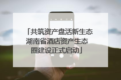 共筑资产盘活新生态 湖南省酒店资产生态圈建设正式启动