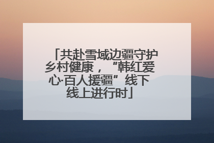 共赴雪域边疆守护乡村健康，“韩红爱心·百人援疆”线下线上进行时