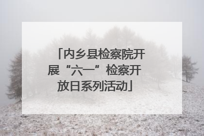 内乡县检察院开展“六一”检察开放日系列活动
