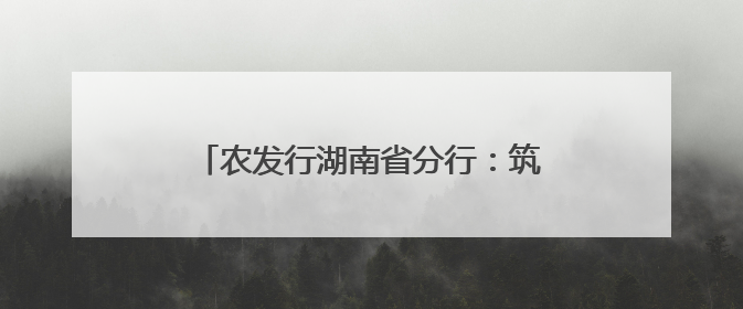 农发行湖南省分行：筑牢全民防非屏障 守护三湘百姓“钱袋子”