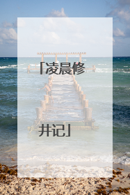 凌晨修井记