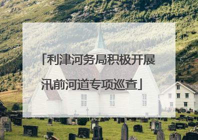 利津河务局积极开展汛前河道专项巡查