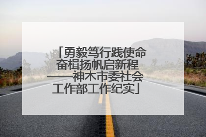 勇毅笃行践使命 奋楫扬帆启新程——神木市委社会工作部工作纪实