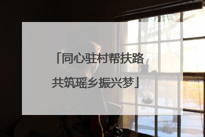 同心驻村帮扶路 共筑瑶乡振兴梦