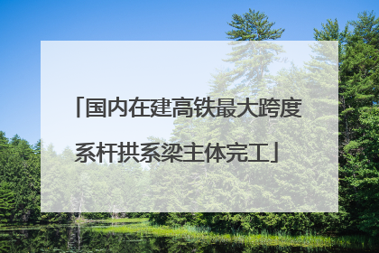 国内在建高铁最大跨度系杆拱系梁主体完工