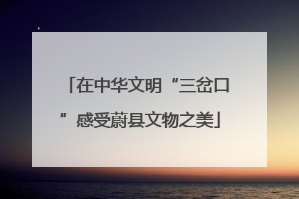 在中华文明“三岔口”感受蔚县文物之美