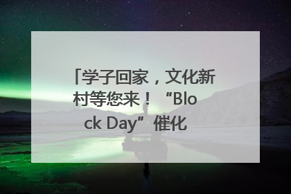 学子回家，文化新村等您来！“Block Day”催化学院式街区新生态