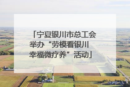 宁夏银川市总工会举办“劳模看银川 幸福微疗养”活动