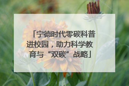 宁德时代零碳科普进校园，助力科学教育与“双碳”战略