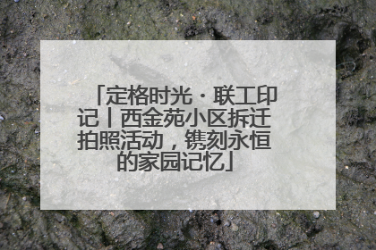 定格时光・联工印记丨西金苑小区拆迁拍照活动，镌刻永恒的家园记忆