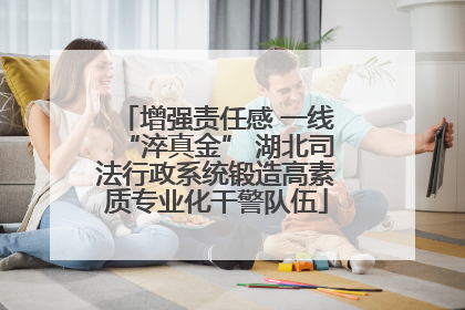 增强责任感 一线“淬真金” 湖北司法行政系统锻造高素质专业化干警队伍