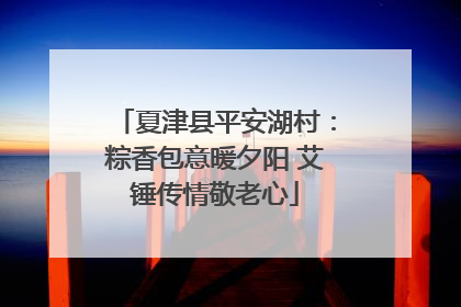 夏津县平安湖村：粽香包意暖夕阳 艾锤传情敬老心