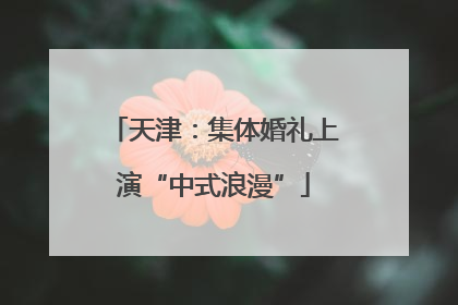 天津：集体婚礼上演“中式浪漫”