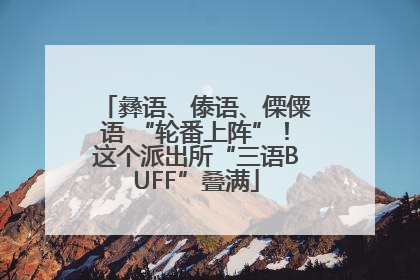 彝语、傣语、傈僳语 “轮番上阵”！这个派出所“三语BUFF”叠满