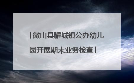 微山县驩城镇公办幼儿园开展期末业务检查