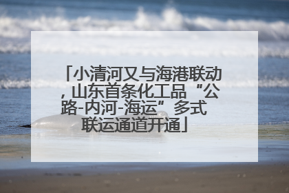 小清河又与海港联动，山东首条化工品“公路-内河-海运”多式联运通道开通