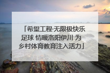 希望工程·无限极快乐足球 情暖洛阳伊川 为乡村体育教育注入活力