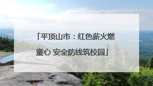 平顶山市：红色薪火燃童心 安全防线筑校园