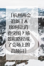 杭州两会·追新丨AI如何让消费突围？场景和路径成了会场上的高频词