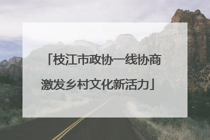 枝江市政协一线协商激发乡村文化新活力