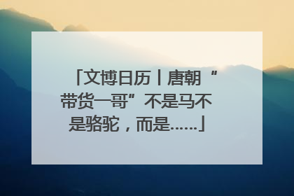 文博日历丨唐朝“带货一哥”不是马不是骆驼，而是……