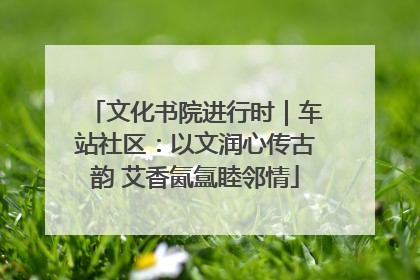 文化书院进行时｜车站社区：以文润心传古韵 艾香氤氲睦邻情
