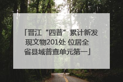 晋江“四普”累计新发现文物201处 位居全省县域普查单元第一