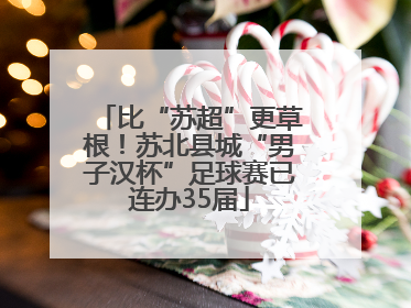 比“苏超”更草根！苏北县城“男子汉杯”足球赛已连办35届
