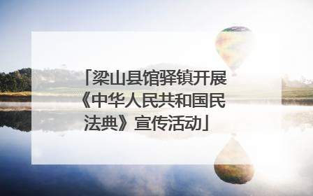 梁山县馆驿镇开展《中华人民共和国民法典》宣传活动
