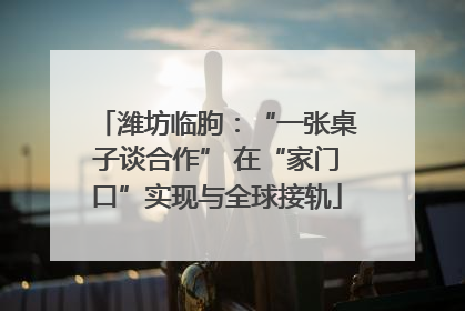 潍坊临朐：“一张桌子谈合作” 在“家门口”实现与全球接轨